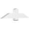 Ekena Millwork Eugene Architectural Grade PVC Gable Bracket, 48"W x 12"H x 4"D x 6"F, 6/12 Pitch GBP048X12X0406EUG00 - alternate 1